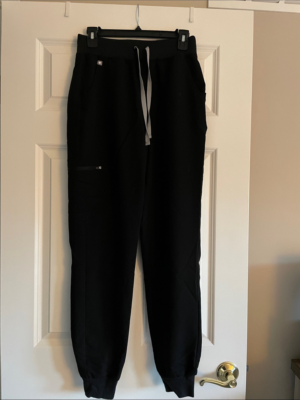Women’s  Black Drawstring Jogger Scrub Pants